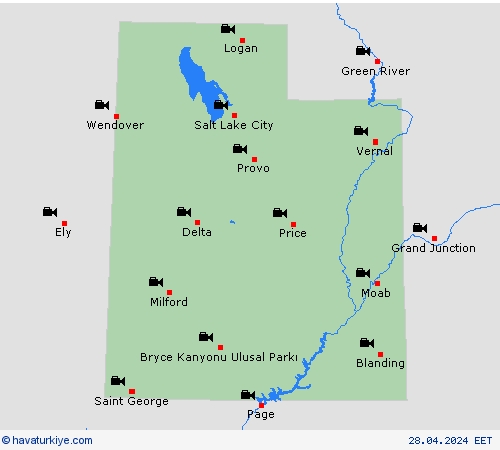 görüntü Utah Kuzey Amerika Tahmin Haritaları