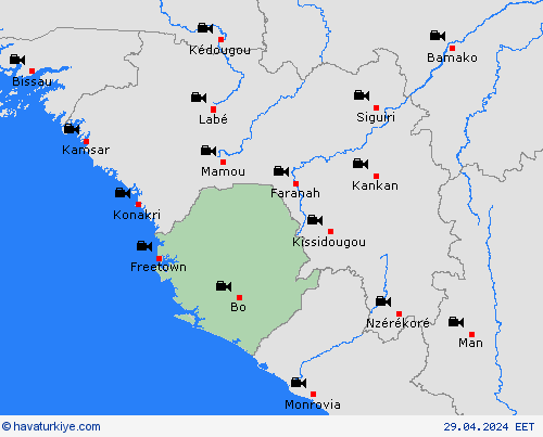 görüntü Sierra Leone Afrika Tahmin Haritaları