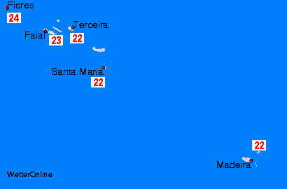 Azorlar/Madeira: Cu May. 17