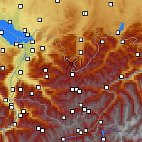 Nearby Forecast Locations - Kleinwalsertal - Harita