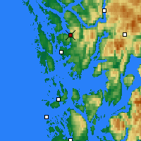 Nearby Forecast Locations - Bergen - Harita
