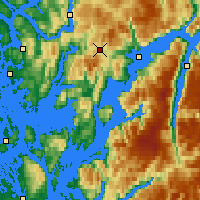 Nearby Forecast Locations - Kvamskogen - Harita