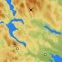 Nearby Forecast Locations - Korsvattnet - Harita