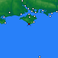 Nearby Forecast Locations - Wight Adası - Harita
