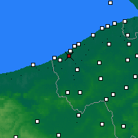 Nearby Forecast Locations - Nieuwpoort - Harita