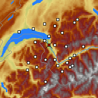Nearby Forecast Locations - Aigle - Harita