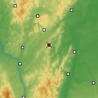 Nearby Forecast Locations - Mont-Saint-Vincent - Harita