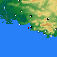 Nearby Forecast Locations - Cap Pomègues - Harita
