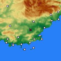 Nearby Forecast Locations - Le Luc - Harita
