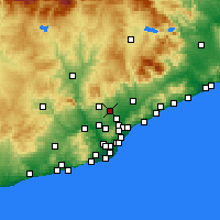 Nearby Forecast Locations - Sabadell - Harita
