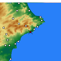 Nearby Forecast Locations - Benidorm - Harita