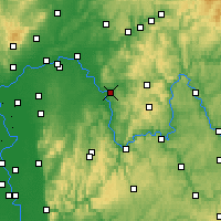 Nearby Forecast Locations - Aschaffenburg - Harita