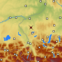 Nearby Forecast Locations - Feldkirchen bei Mattighofen - Harita