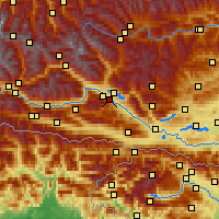 Nearby Forecast Locations - Spittal an der Drau - Harita