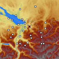 Nearby Forecast Locations - Alberschwende - Harita