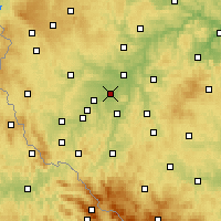 Nearby Forecast Locations - Líně - Harita