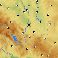 Nearby Forecast Locations - České Budějovice - Harita