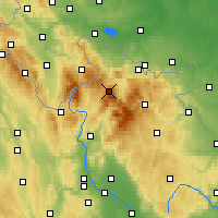 Nearby Forecast Locations - Šerák - Harita