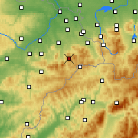 Nearby Forecast Locations - Lysá hora - Harita