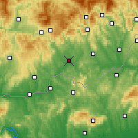 Nearby Forecast Locations - Lučenec - Harita