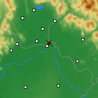 Nearby Forecast Locations - Záhony - Harita