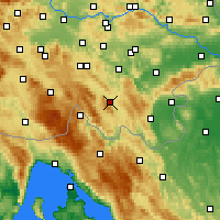 Nearby Forecast Locations - Kočevje - Harita