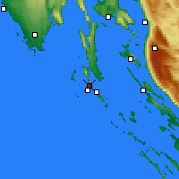 Nearby Forecast Locations - Ćunski - Harita