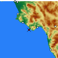 Nearby Forecast Locations - Cape Palinuro - Harita