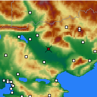 Nearby Forecast Locations - Serez - Harita