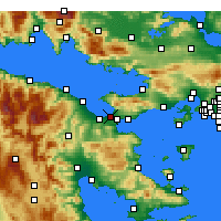 Nearby Forecast Locations - Korint - Harita