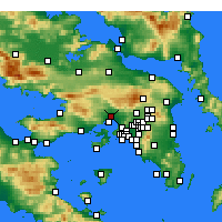 Nearby Forecast Locations - Elefsis - Harita