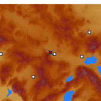 Nearby Forecast Locations - Afyonkarahisar - Harita
