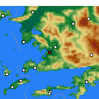 Nearby Forecast Locations - Milas-Bodrum Havalimanı - Harita