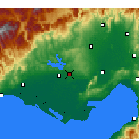 Nearby Forecast Locations - İncirlik Cumhuriyet - Harita