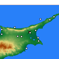 Nearby Forecast Locations - Geçitkale - Harita