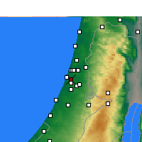 Nearby Forecast Locations - Beit Dagan - Harita