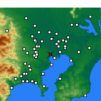 Nearby Forecast Locations - Tokyo - Harita