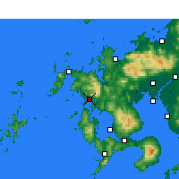 Nearby Forecast Locations - Sasebo - Harita