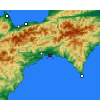 Nearby Forecast Locations - Kōchi Airport - Harita