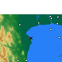 Nearby Forecast Locations - Cha-am district - Harita