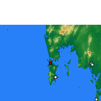 Nearby Forecast Locations - Phuket Uluslararası Havalimanı - Harita