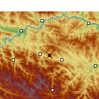 Nearby Forecast Locations - Shiyan - Harita
