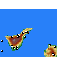 Nearby Forecast Locations - Tenerife/East - Harita