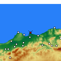 Nearby Forecast Locations - Bordj-El-Bahri - Harita