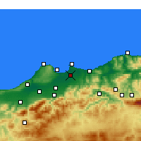 Nearby Forecast Locations - Cezayir - Harita