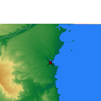 Nearby Forecast Locations - Mocímboa da Praia - Harita