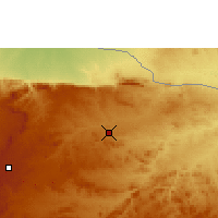 Nearby Forecast Locations - Mount Darwin - Harita