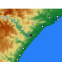 Nearby Forecast Locations - Mandeni - Harita