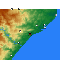 Nearby Forecast Locations - Mtunzini - Harita