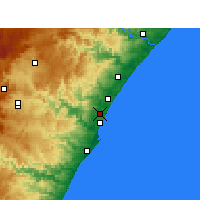 Nearby Forecast Locations - Mount Edgecombe - Harita